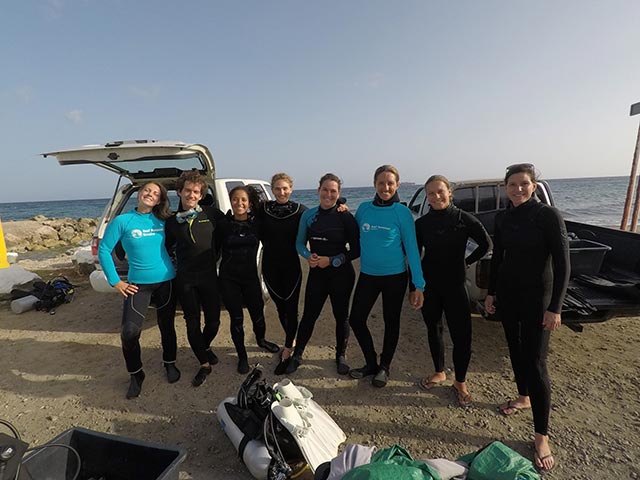 GOPR5877-small RRFB staff poses with the team at the SECORE workshop in June of 2019 prior to a spawning dive.